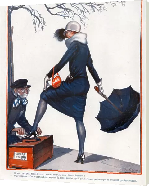 La Vie Parisienne 1924 1920s France Georges Pavis illustrations erotica cleaning