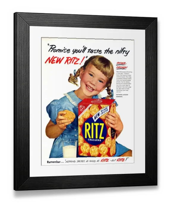 Framed Print : Ritz, 1950s, USA