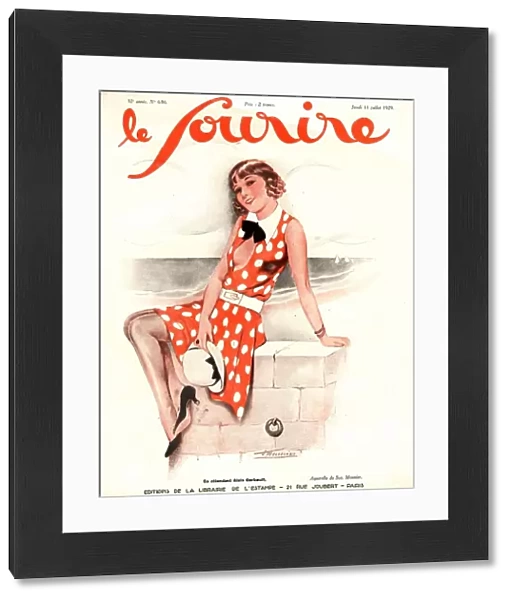 Le Sourire 1920s France holidays glamour seaside sunbathing relaxing magazines