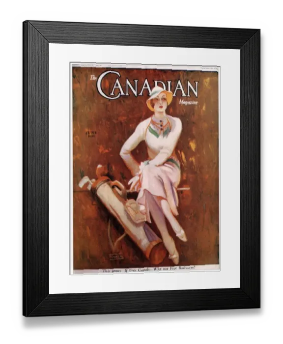 Framed Print : Canadian 1930s USA golf magazines Framed Print : Canadian 1930s USA golf magazines