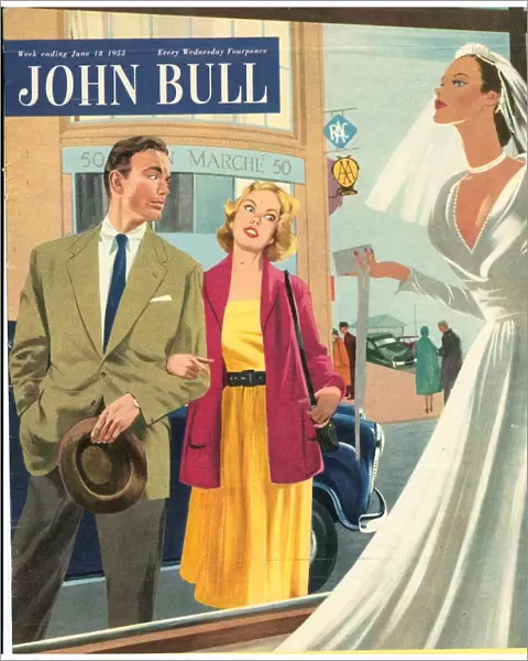 John Bull 1950s UK marriages shopping weddings dresses dating magazines brides