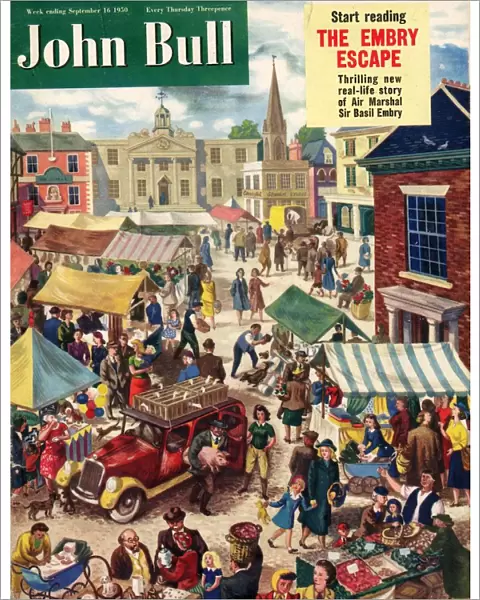 John Bull 1950 1950s UK markets day, farmers magazines farming
