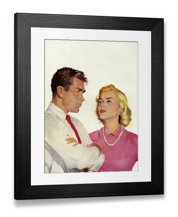 Framed Print : Arguments, 1950s, UK Framed Print : Arguments, 1950s, UK
