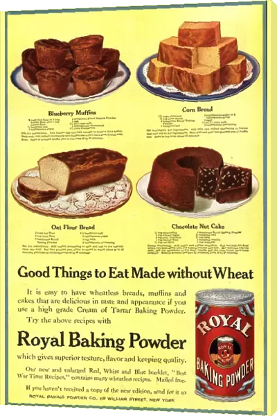 1910s USA cooking royal baking powder cakes bread