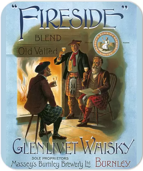 Glenlivet 1904 1900s UK whisky alcohol whiskey advert Scotch Scottish fireplaces