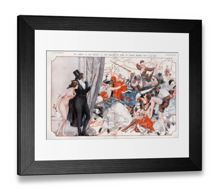 Framed Print : 1920s, France, La Vie Parisienne, Magazine Plate Framed Print : 1920s, France, La Vie Parisienne, Magazine Plate