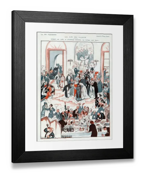 Framed Print : La Vie Parisienne 1922 1920s France Pierre Lissac illustrations balls Framed Print : La Vie Parisienne 1922 1920s France Pierre Lissac illustrations balls