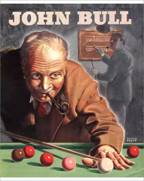 John Bull 1946 1940s UK snooker billiards pipes games magazines