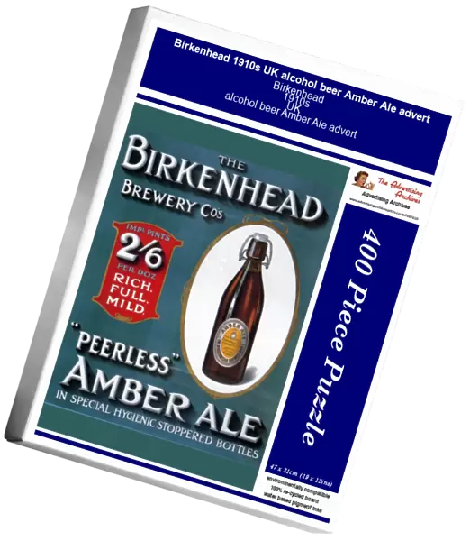 Birkenhead 1910s UK alcohol beer Amber Ale advert