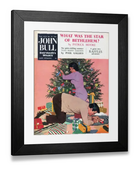 Framed Print : John Bull 1950s UK trains train sets trees hobbies magazines Framed Print : John Bull 1950s UK trains train sets trees hobbies magazines