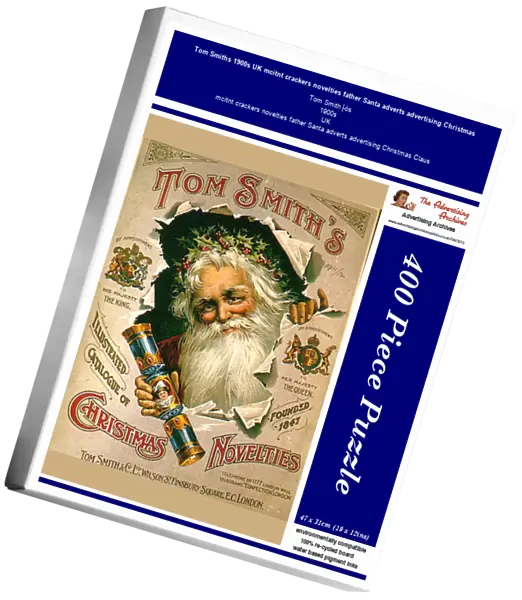 Tom Smiths 1900s UK mcitnt crackers novelties father Santa adverts advertising Christmas