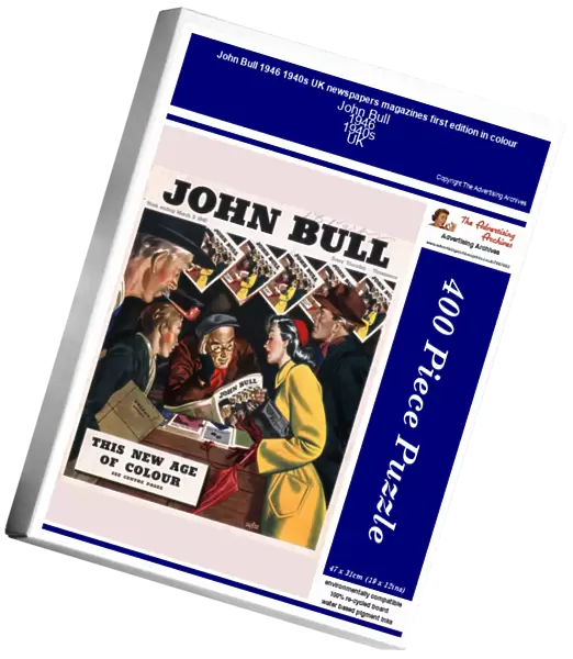 John Bull 1946 1940s UK newspapers magazines first edition in colour