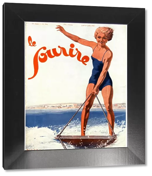 Le Sourire 1932 1930s France water ski magazines