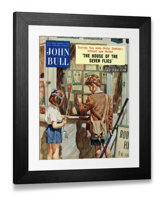 Framed Print : John Bull 1950s UK holidays fishing magazines Framed Print : John Bull 1950s UK holidays fishing magazines