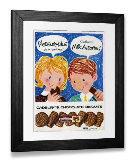 Framed Print : Cadburys, 1960s, UK Framed Print : Cadburys, 1960s, UK