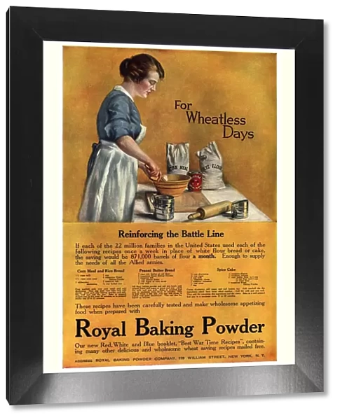 1918 1910s USA cooking royal baking powder wheatless housewives housewife
