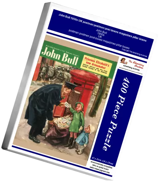 John Bull 1950s UK postman postmen post-boxes magazines pillar boxes
