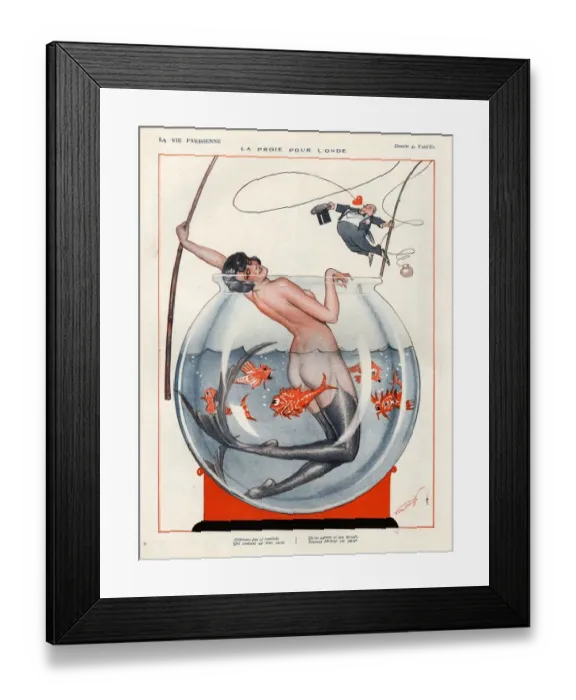 Framed Print : 1920s, France, La Vie Parisienne, Magazine Plate Framed Print : 1920s, France, La Vie Parisienne, Magazine Plate