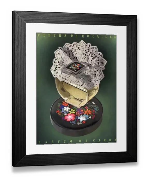 Framed Print : 1930s UK caron fleurs de rocaille womens Framed Print : 1930s UK caron fleurs de rocaille womens