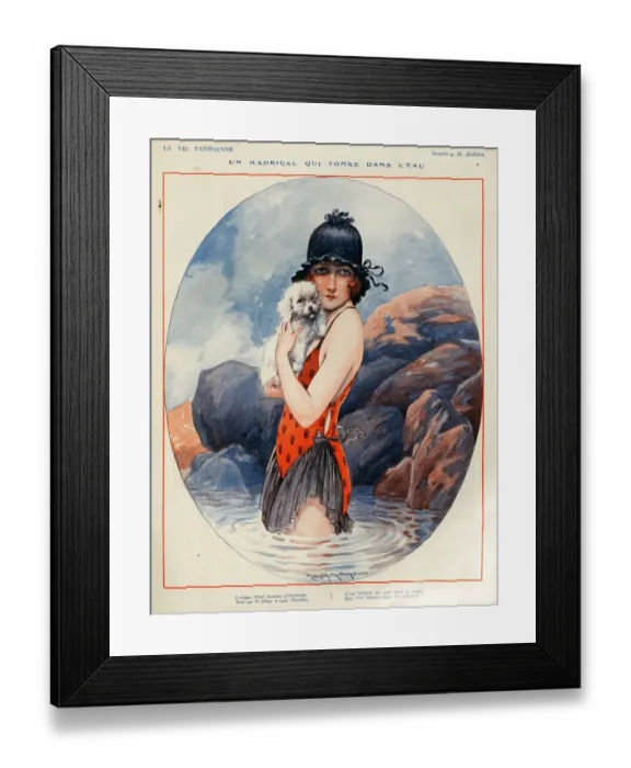 Framed Print : 1920s, France, La Vie Parisienne, Magazine Plate Framed Print : 1920s, France, La Vie Parisienne, Magazine Plate