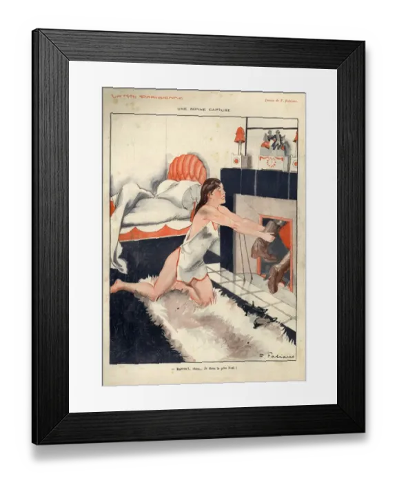 Framed Print : 1920s, France, La Vie Parisienne, Magazine Plate Framed Print : 1920s, France, La Vie Parisienne, Magazine Plate