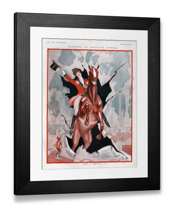 Framed Print : 1920s, France, La Vie Parisienne, Magazine Plate Framed Print : 1920s, France, La Vie Parisienne, Magazine Plate