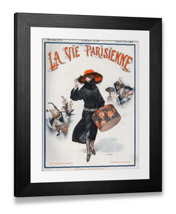 Framed Print : La Vie Parisienne 1922 1920s France Cheri Herouard magazines illustrations womens Framed Print : La Vie Parisienne 1922 1920s France Cheri Herouard magazines illustrations womens
