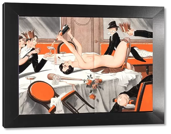 Le Sourire 1920s France erotica drunks orgies champagne party magazines