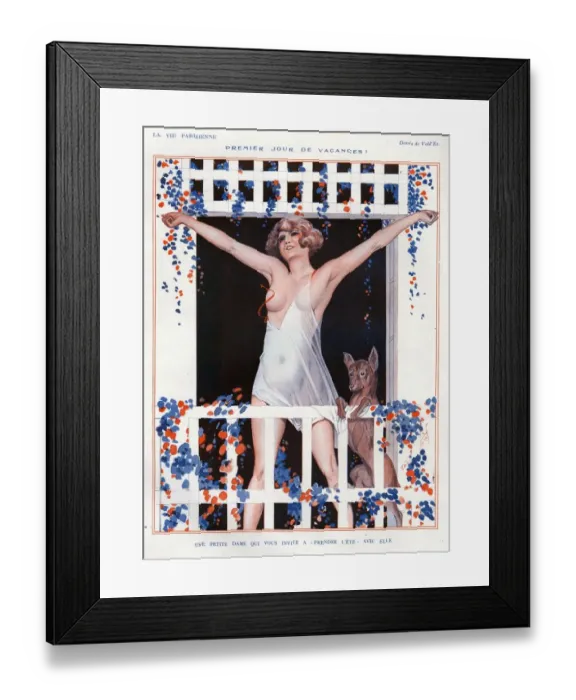 Framed Print : 1920s, France, La Vie Parisienne, Magazine Plate Framed Print : 1920s, France, La Vie Parisienne, Magazine Plate
