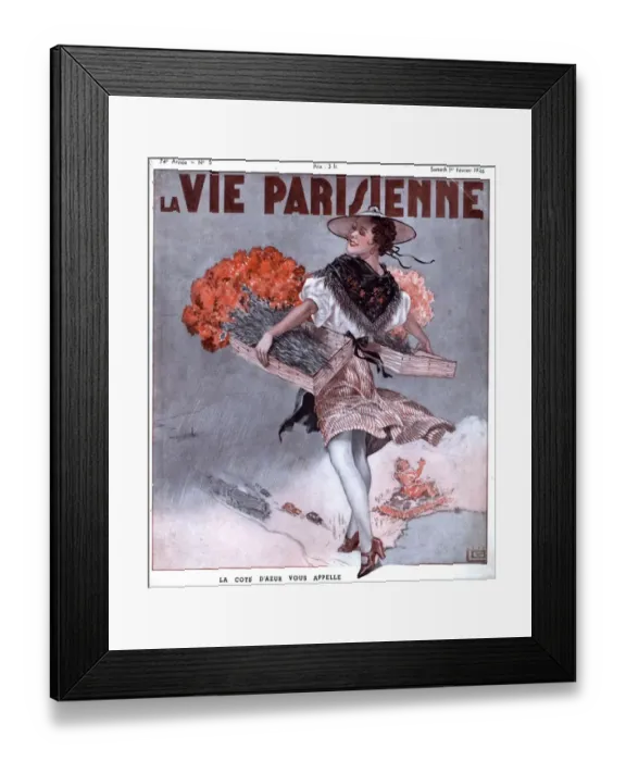 Framed Print : La Vie Parisienne 1936 1930s France magazines flowers street-sellers flower-girls glamour Framed Print : La Vie Parisienne 1936 1930s France magazines flowers street-sellers flower-girls glamour