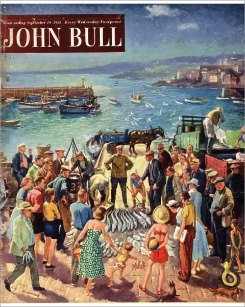 John Bull 1953 1950s UK holidays fishing magazines