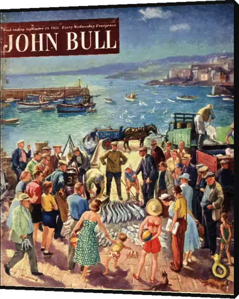 John Bull 1953 1950s UK holidays fishing magazines