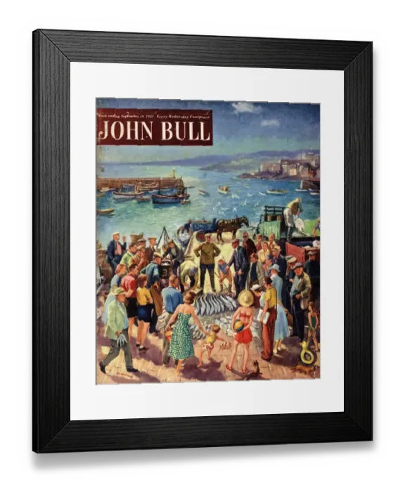 Framed Print : John Bull 1953 1950s UK holidays fishing magazines Framed Print : John Bull 1953 1950s UK holidays fishing magazines