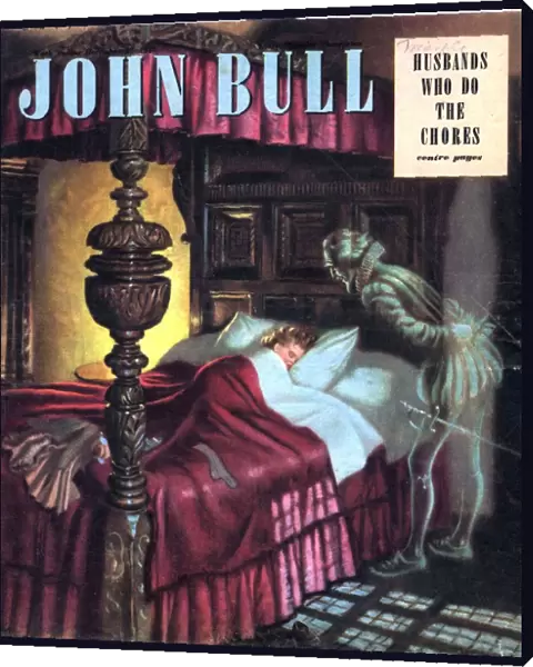 John Bull 1947 1940s UK sleep four poster beds ghosts haunted houses magazines sleeping