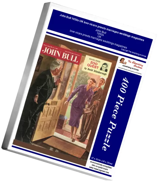 John Bull 1950s UK love vicars priests marriages weddings magazines