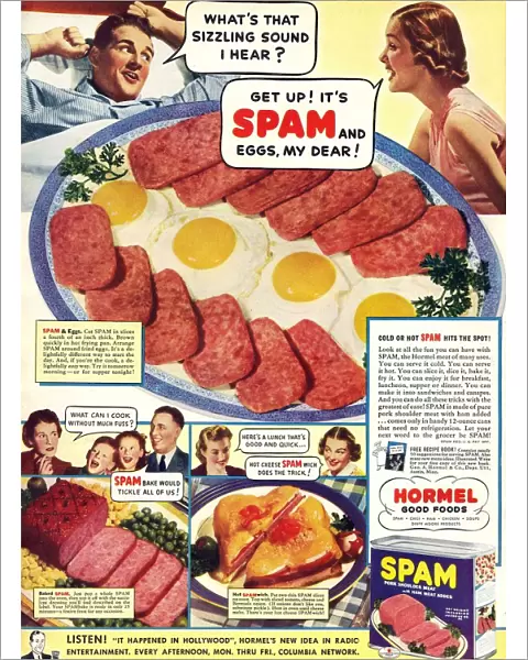 Spam 1960s USA Hormel meat tinned disgusting food breakfasts meals meals canned cans