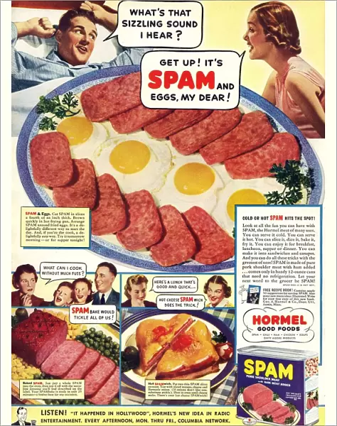 Spam 1960s USA Hormel meat tinned disgusting food breakfasts meals meals canned cans