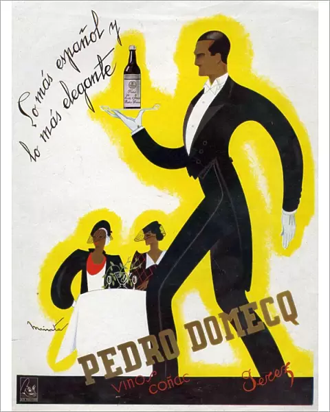Pedro Domecq 1920s Spain cc wines alcohol waiters art deco jazz restaurants