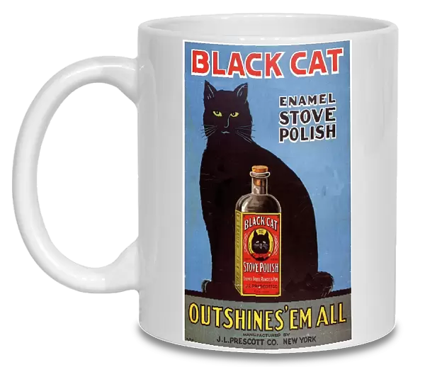 1920s USA cats black cat enamel stove polish products