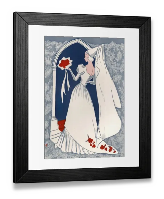 Framed Print : Brides Fashion 1930s 1939 1930s UK marriages weddings dresses veils womens romantic Framed Print : Brides Fashion 1930s 1939 1930s UK marriages weddings dresses veils womens romantic