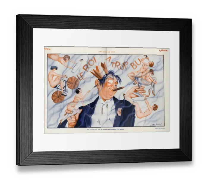 Framed Print : Le Sourire 1928 1920s France erotica drunks cigars smoking drinking fantasies illustrations Framed Print : Le Sourire 1928 1920s France erotica drunks cigars smoking drinking fantasies illustrations
