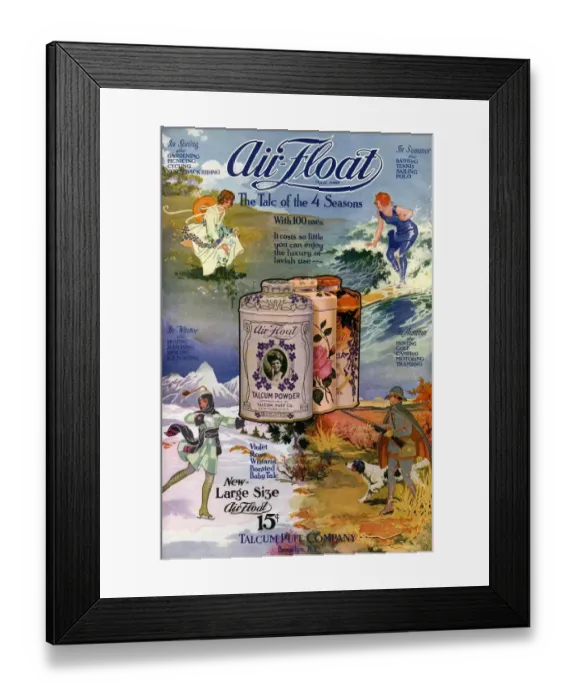 Framed Print : Air-Float, 1910s, USA Framed Print : Air-Float, 1910s, USA
