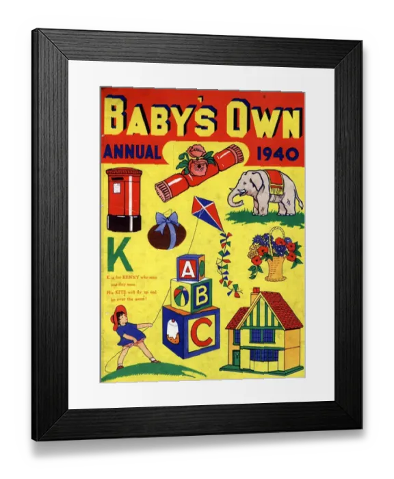 Framed Print : 1940 1940s UK babies own annualss baby Framed Print : 1940 1940s UK babies own annualss baby