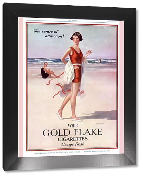 Wills Gold Flake 1920s UK wills smoking cigarettes swimwear womens holidays beaches