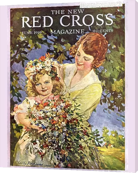The New Red Cross 1919 1910s USA magazines mothers and daughters flowers maws mums
