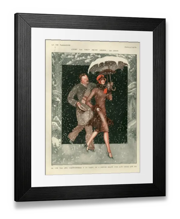 Framed Print : 1920s, France, La Vie Parisienne, Magazine Plate