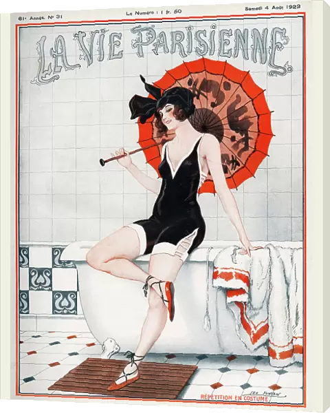 La vie Parisienne 1923 1920s France Leo Fontan magazines illustrations womens swimming