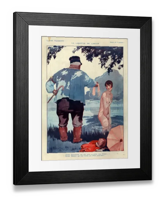 Framed Print : 1920s, France, La Vie Parisienne, Magazine Plate Framed Print : 1920s, France, La Vie Parisienne, Magazine Plate