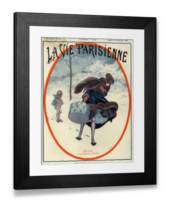 Framed Print : 1920s France La Vie Parisienne Magazine Cover Framed Print : 1920s France La Vie Parisienne Magazine Cover