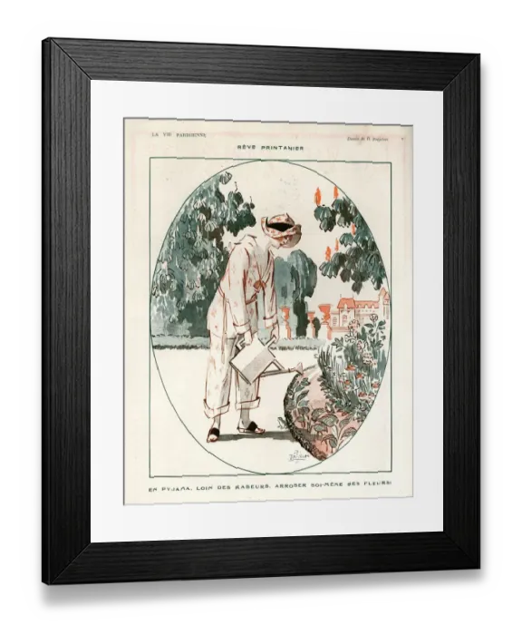 Framed Print : 1920s, France, La Vie Parisienne, Magazine Plate Framed Print : 1920s, France, La Vie Parisienne, Magazine Plate